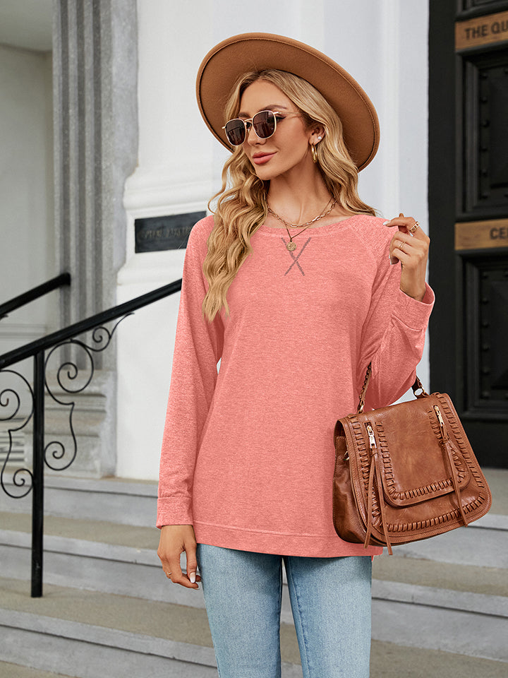 Full Size Round Neck Long Sleeve T-Shirt