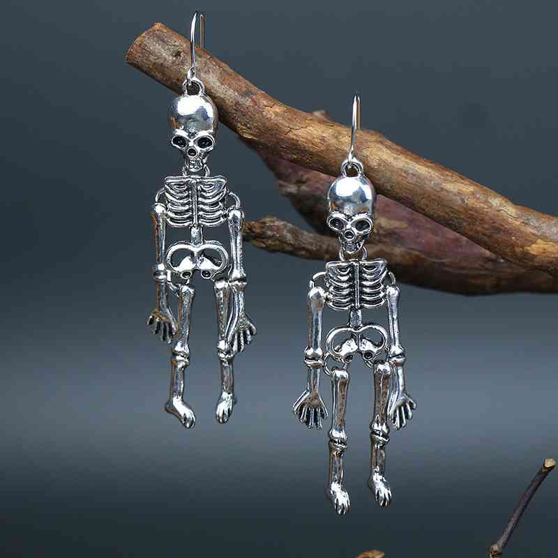 Halloween Skeleton Alloy Earrings