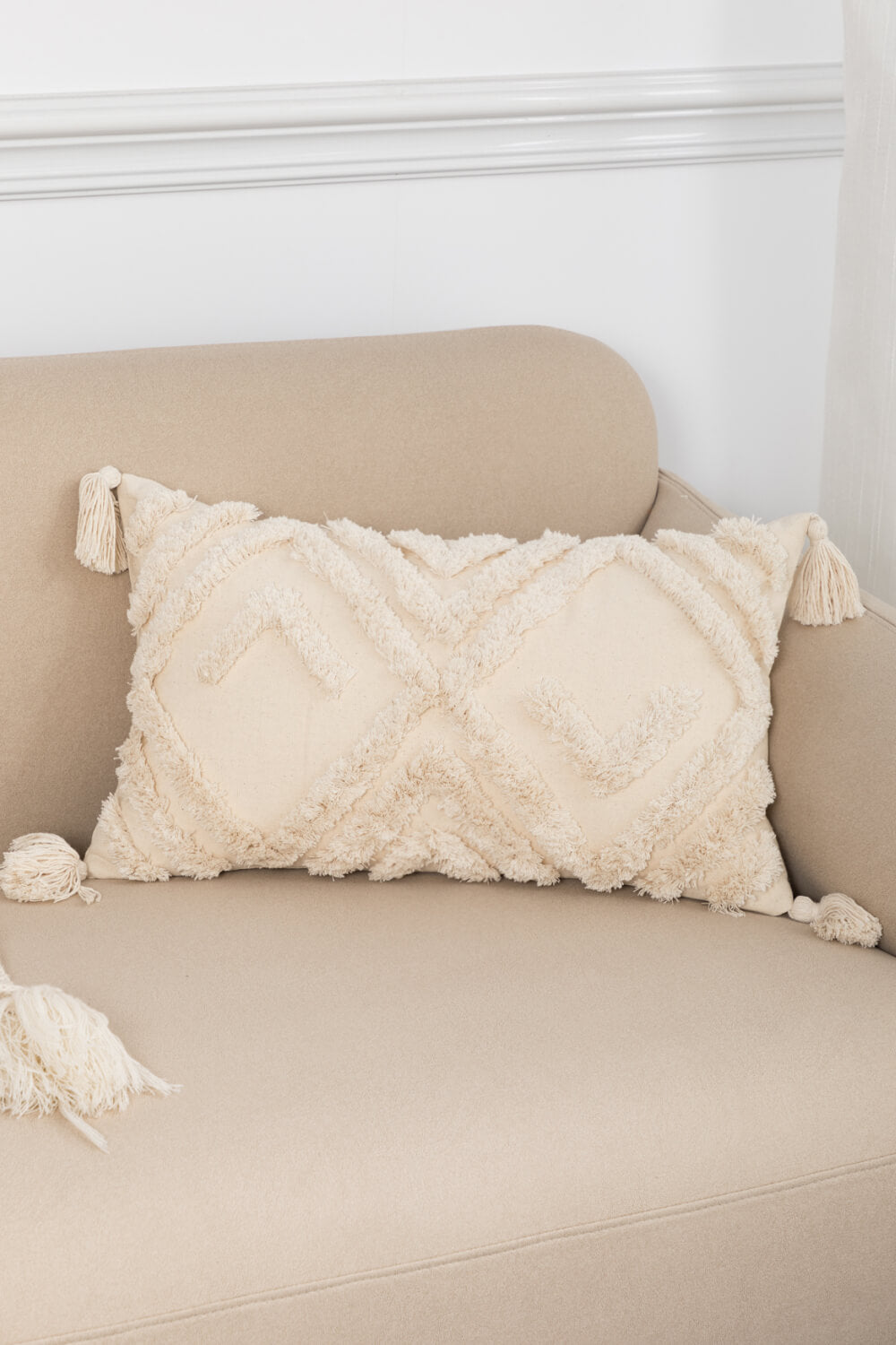 Stunning Assorted Fringe Swirl Trim Decorative Throw Pillow Case