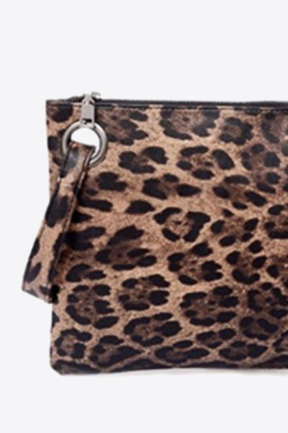 One Size Shana Leopard PU Leather Clutch