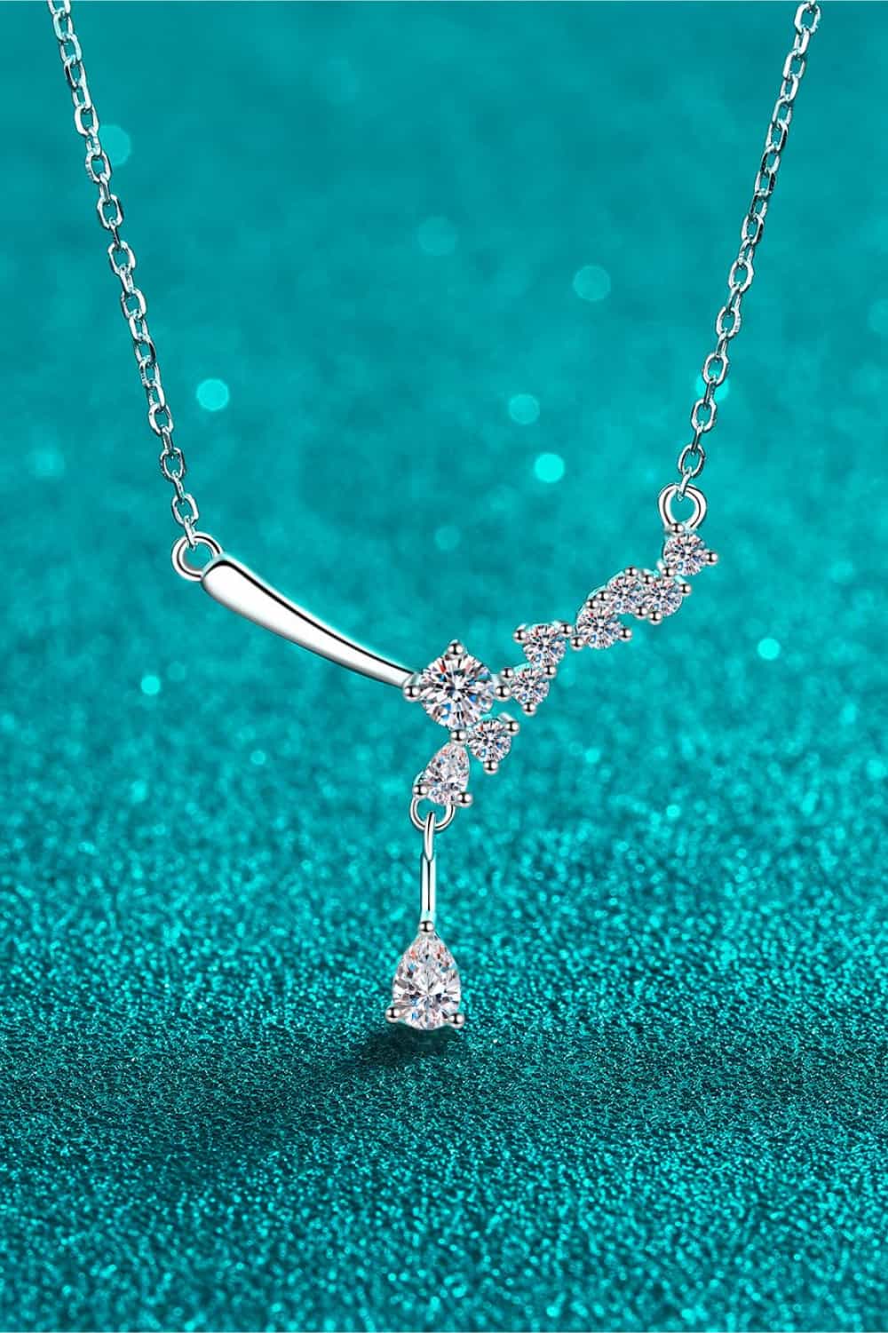 1 Carat Moissanite 925 Sterling Silver Necklace 💜