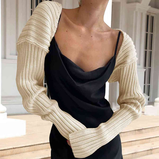 Long Sleeve Knit Bolero Cardigan