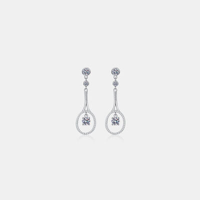 1 Carat Moissanite 925 Sterling Silver Drop Earrings 💜