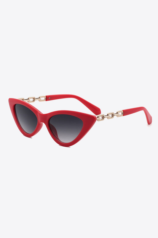 SUNKISSED DREAMS Chain Detail Cat-Eye Sunglasses