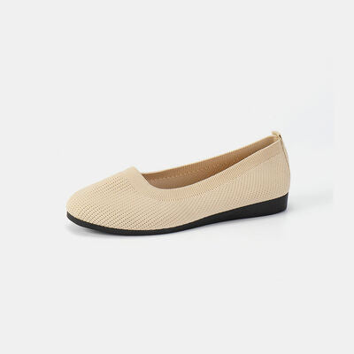 Yana Lynn Round Toe Knit Ballet Flats