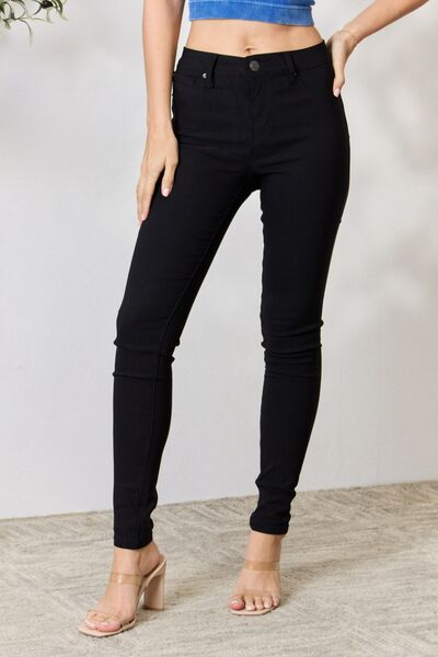 YMI Jeanswear Black Hyperstretch Mid-Rise Skinny Jeans