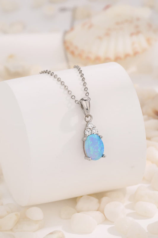 Women's Find Your Center Opal Pendant Necklace