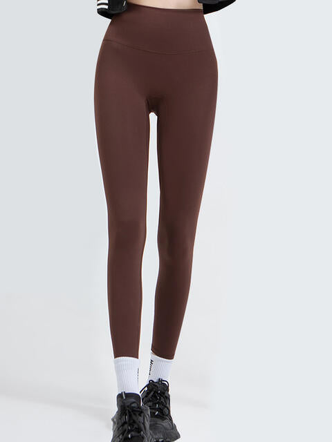 Wide Waistband Sports Leggings in Assorted Colors