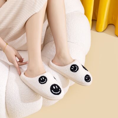 Melody Smiley Face Black Smile Mix Slippers