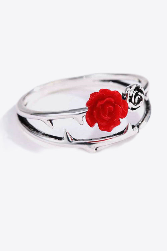 Women's Rose Zinc Alloy Ring