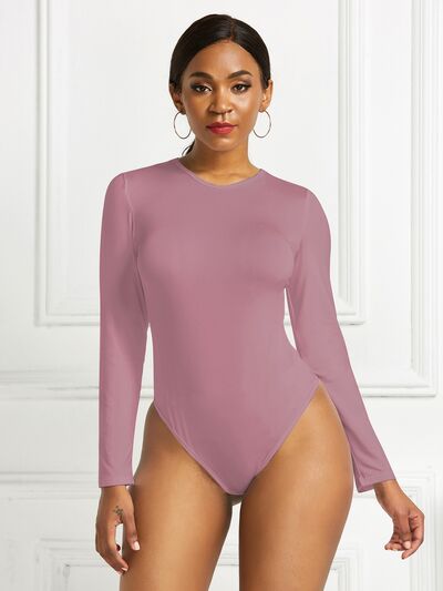 Women's Ava Round Neck Long Sleeve Bodysuit