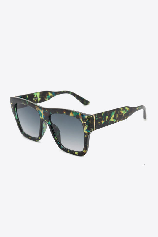 SUNKISSED DREAMS UV400 Patterned Polycarbonate Square Sunglasses