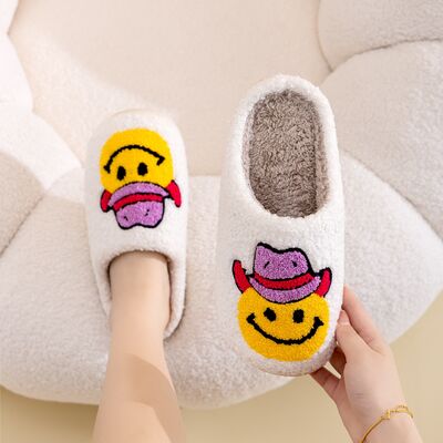 Melody Smiley Face Cowboy Smile Slippers