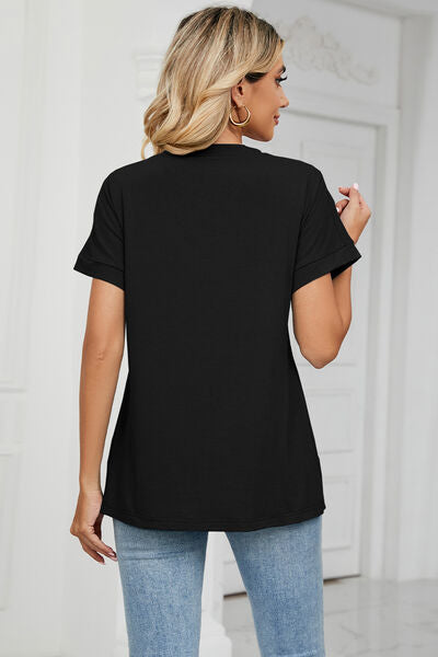 V-Neck Short Sleeve T-Shirt