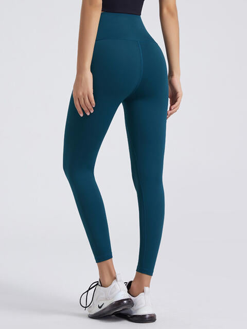 Wide Waistband Sports Leggings in Assorted Colors