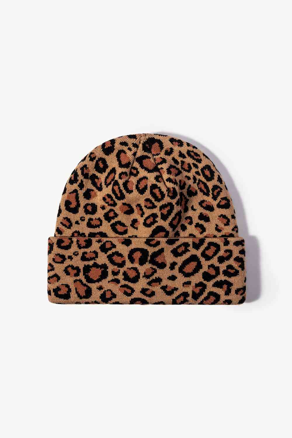 CHIC HATZ Leopard Pattern Hat Cuffed Beanie