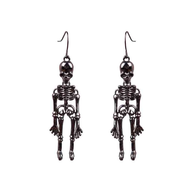 Halloween Skeleton Alloy Earrings