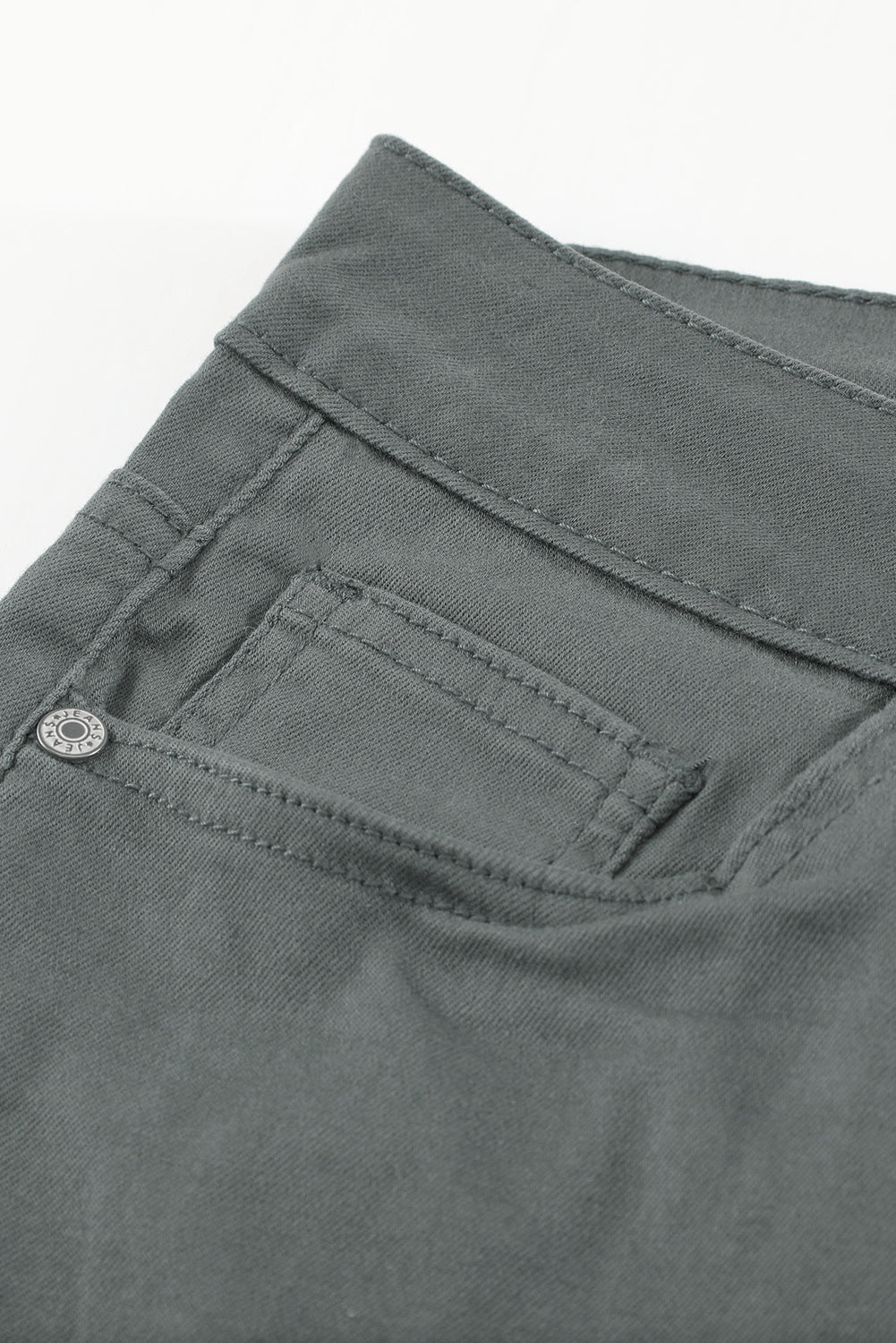 Women's Button Fly Hem Detail Skinny Jeans