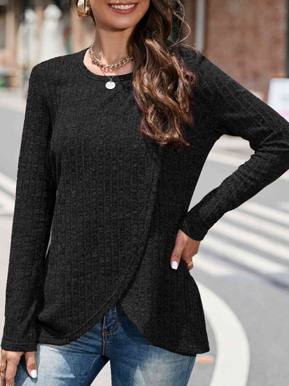 Round Neck Long Sleeve T-Shirt