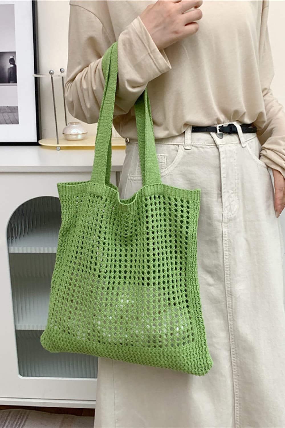 COUNTRY BEAUTY Openwork Tote Bag