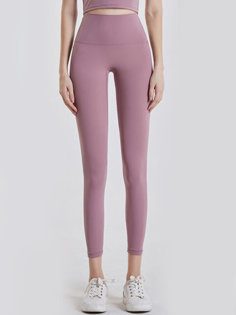 Wide Waistband Sports Leggings in Assorted Colors