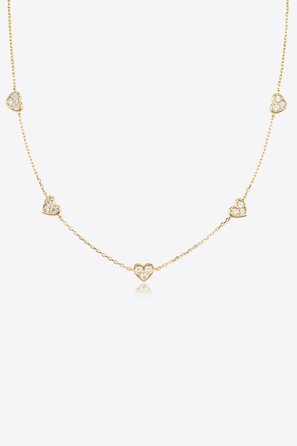 AnastaciaRae Inlaid Zircon Heart Necklace