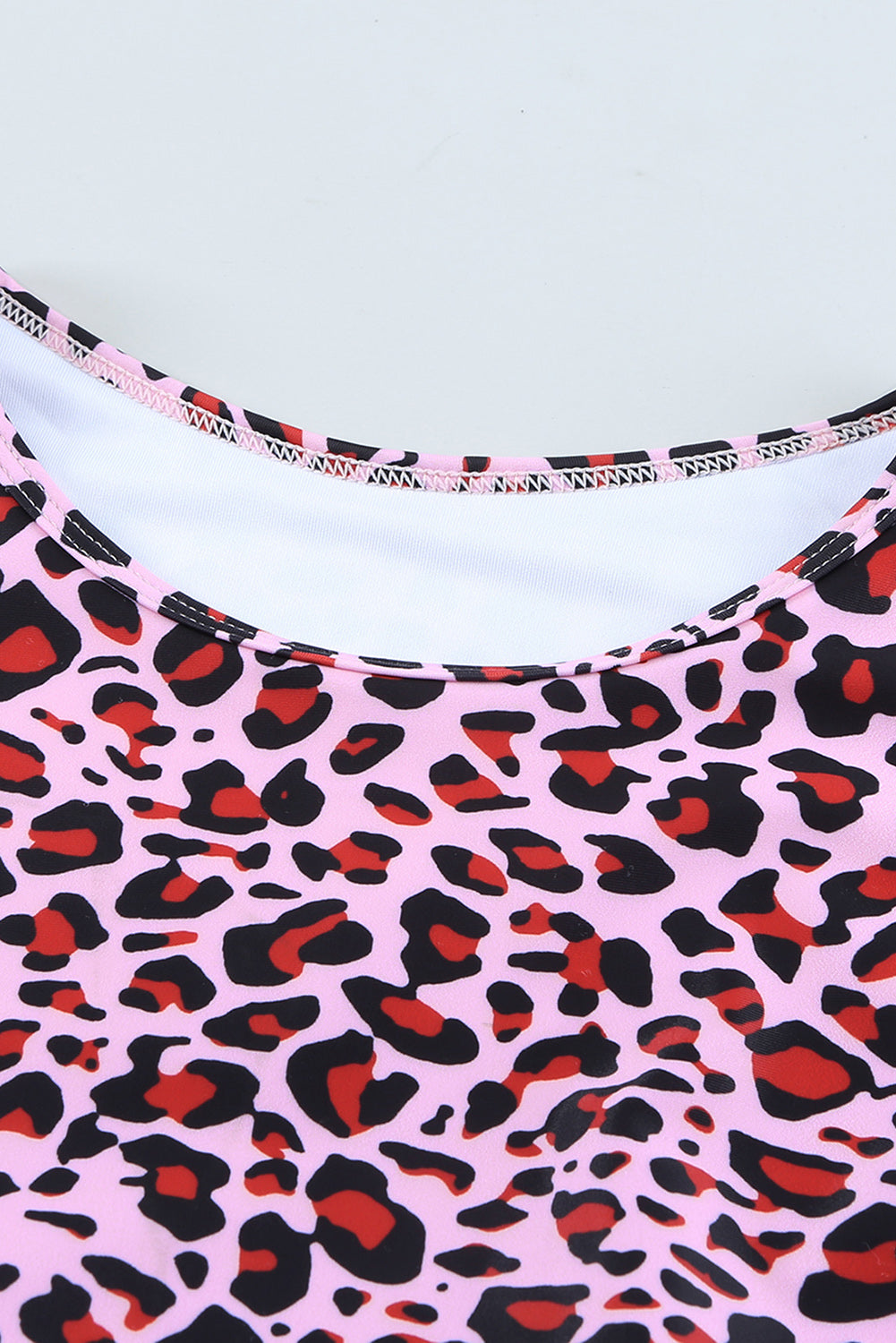 Women's Leopard Tie-Knot High Waist Bikini Set