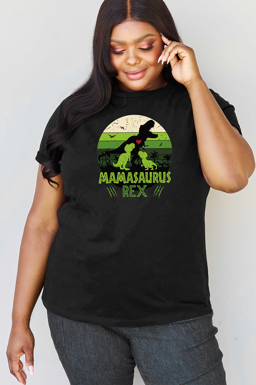 Simply Love Full Size MAMASAURUS REX Graphic T-Shirt