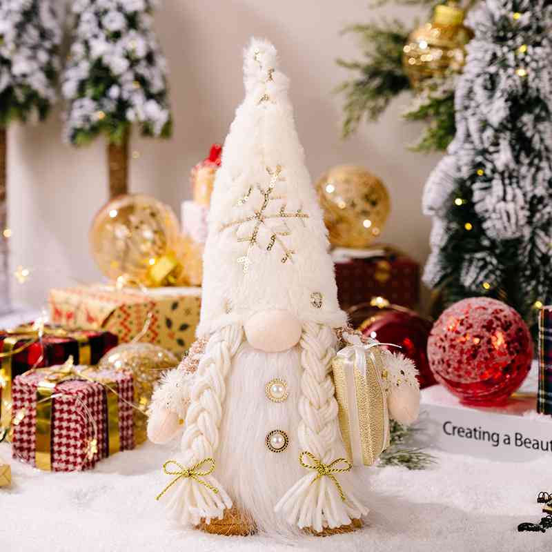 Winter Christmas Light-Up Faceless Gnome