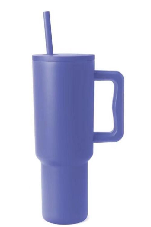 Monochromatic 40 oz. Stainless Steel Tumbler with Matching Straw