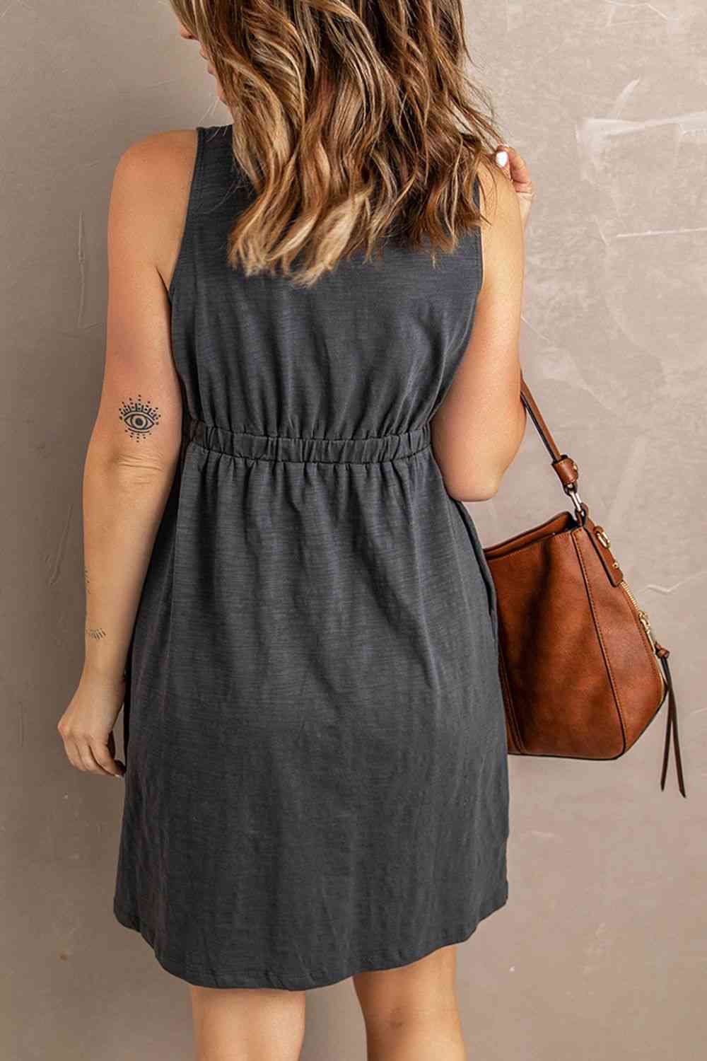 Women's Dana Sleeveless Button Down Mini Magic Dress