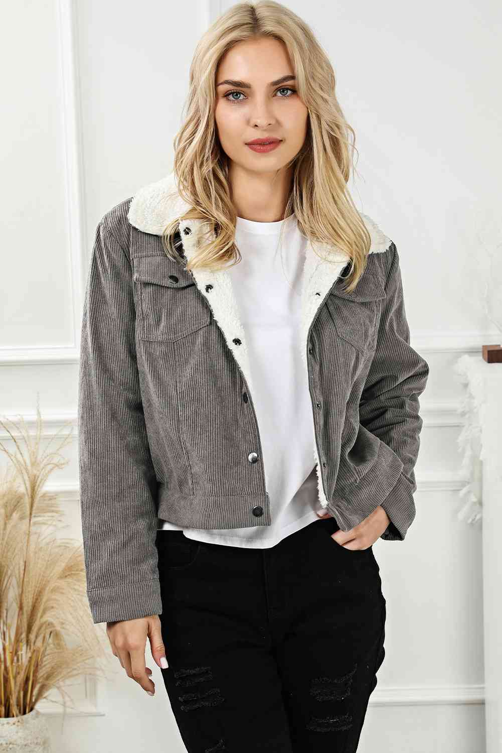 Abigail Snap Down Collared Jacket