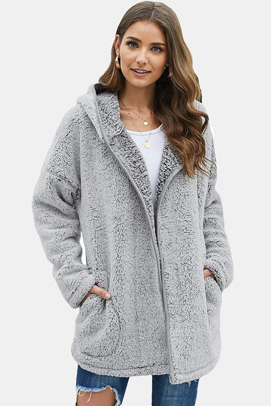 So Comfy & Soft Hooded Teddy Coat
