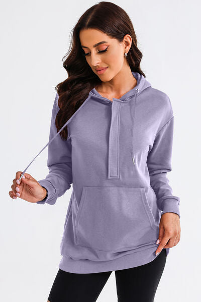 Women's Clarisia Drawstring Half Zip Hooded Dress