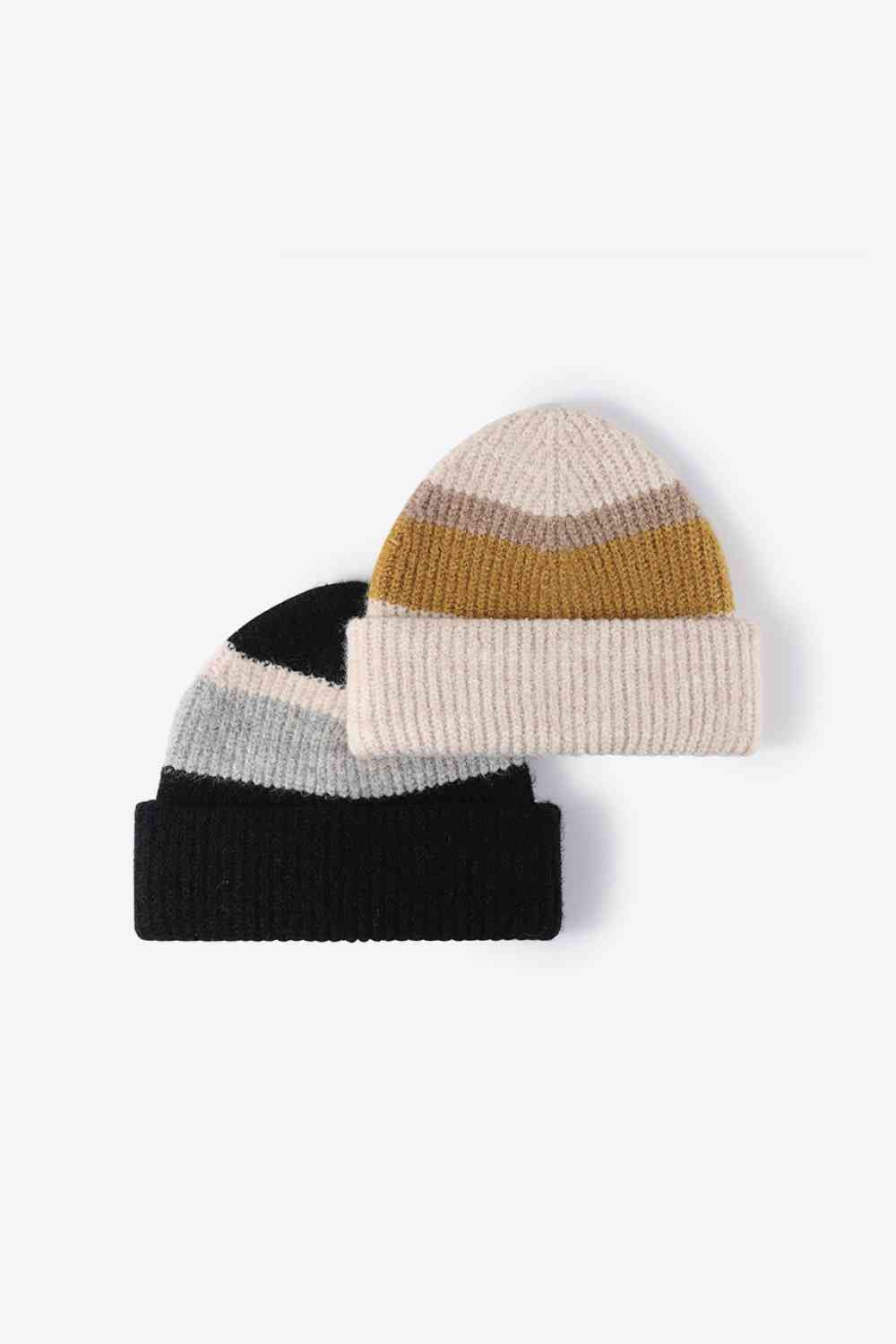 EZBeanie Tricolor Cuffed Hat Knit Beanie