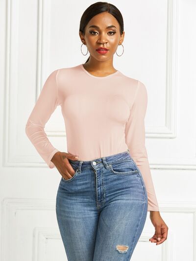 Women's CallistaAnn Round Neck Long Sleeve Bodysuit