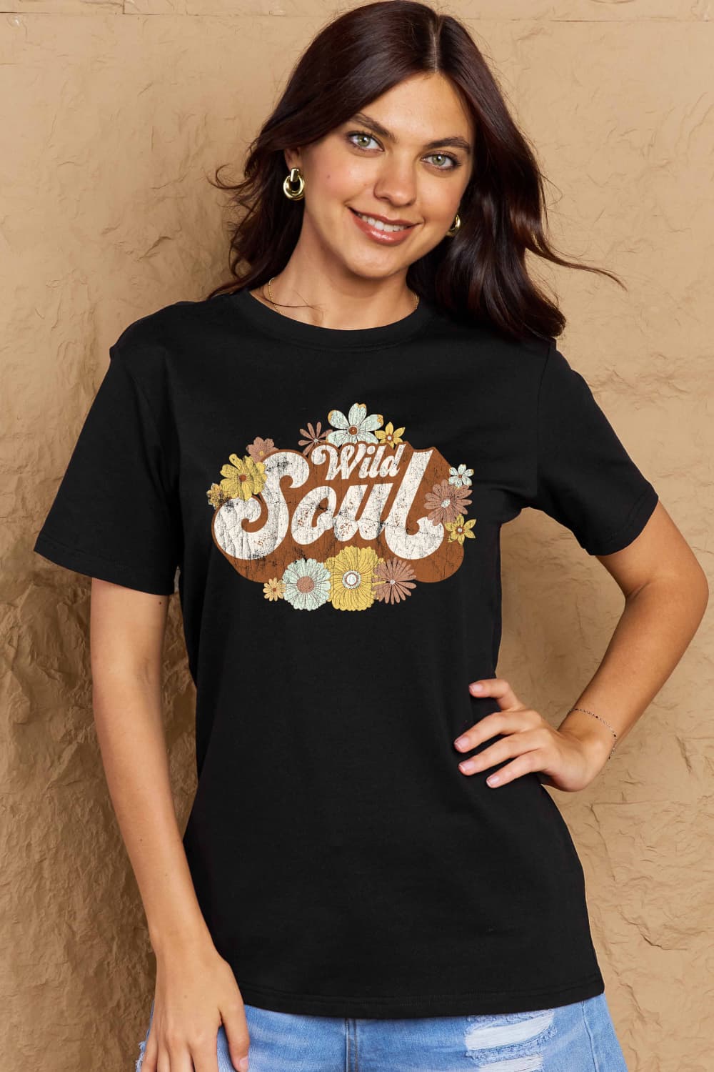 Malibu Dreams Simply Love Full Size WILD SOUL Graphic Cotton T-Shirt