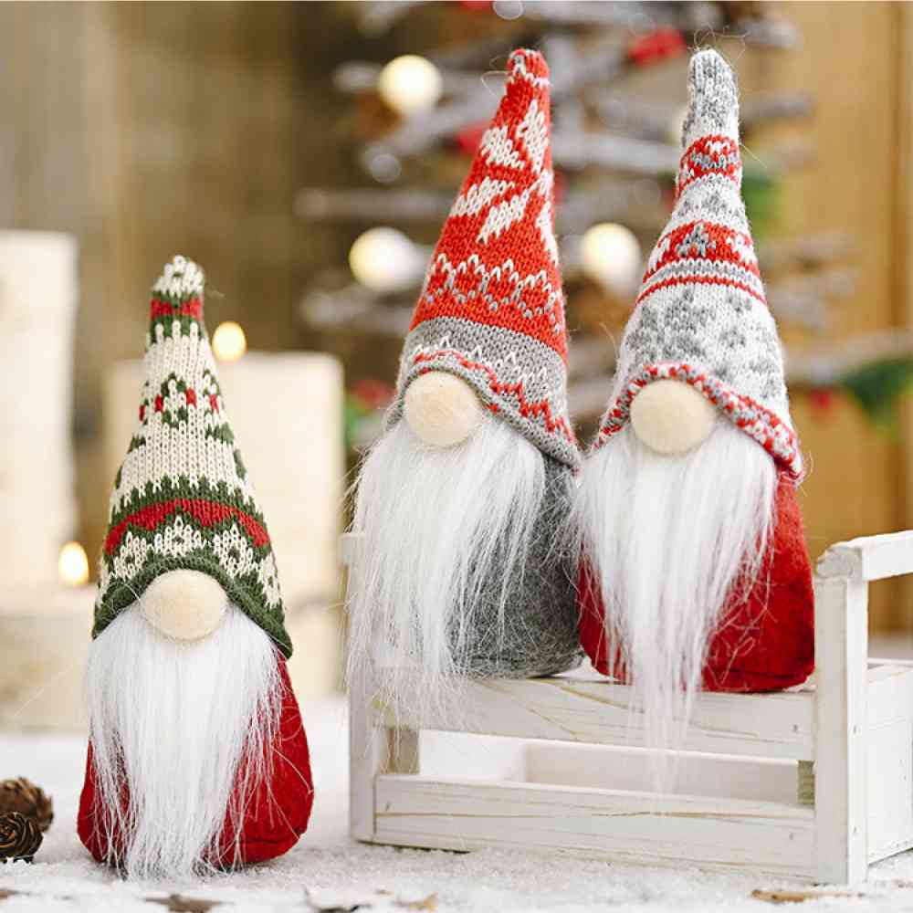 Winter Christmas Assorted 2-Piece Faceless Gnomes