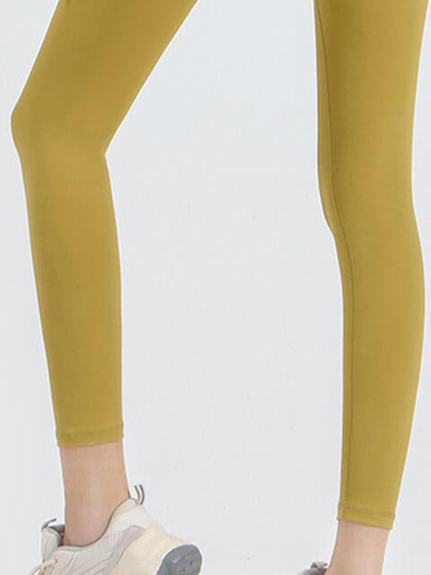 Wide Waistband Sports Leggings in Assorted Colors