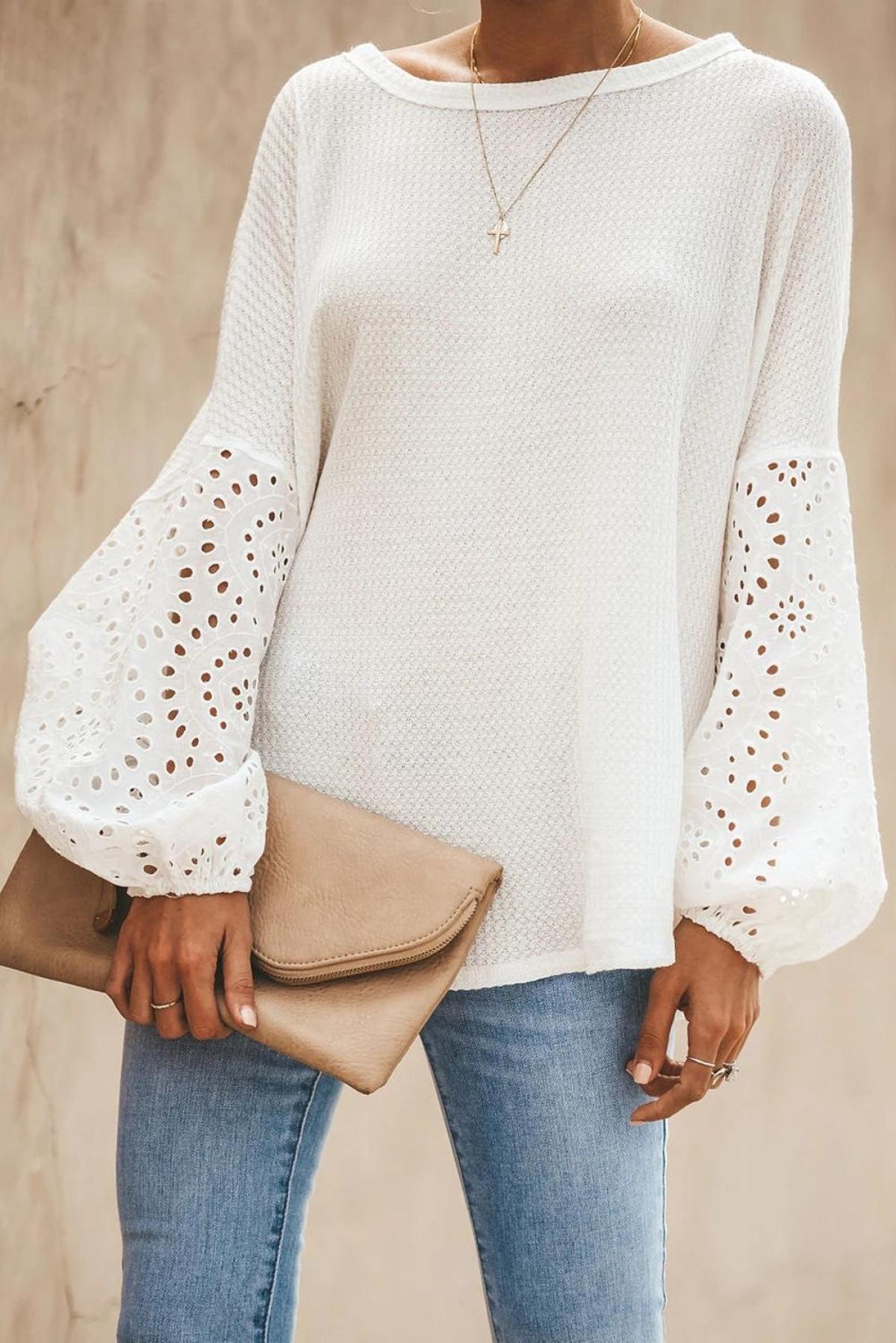 Loose Casual Puffy Sleeve Top