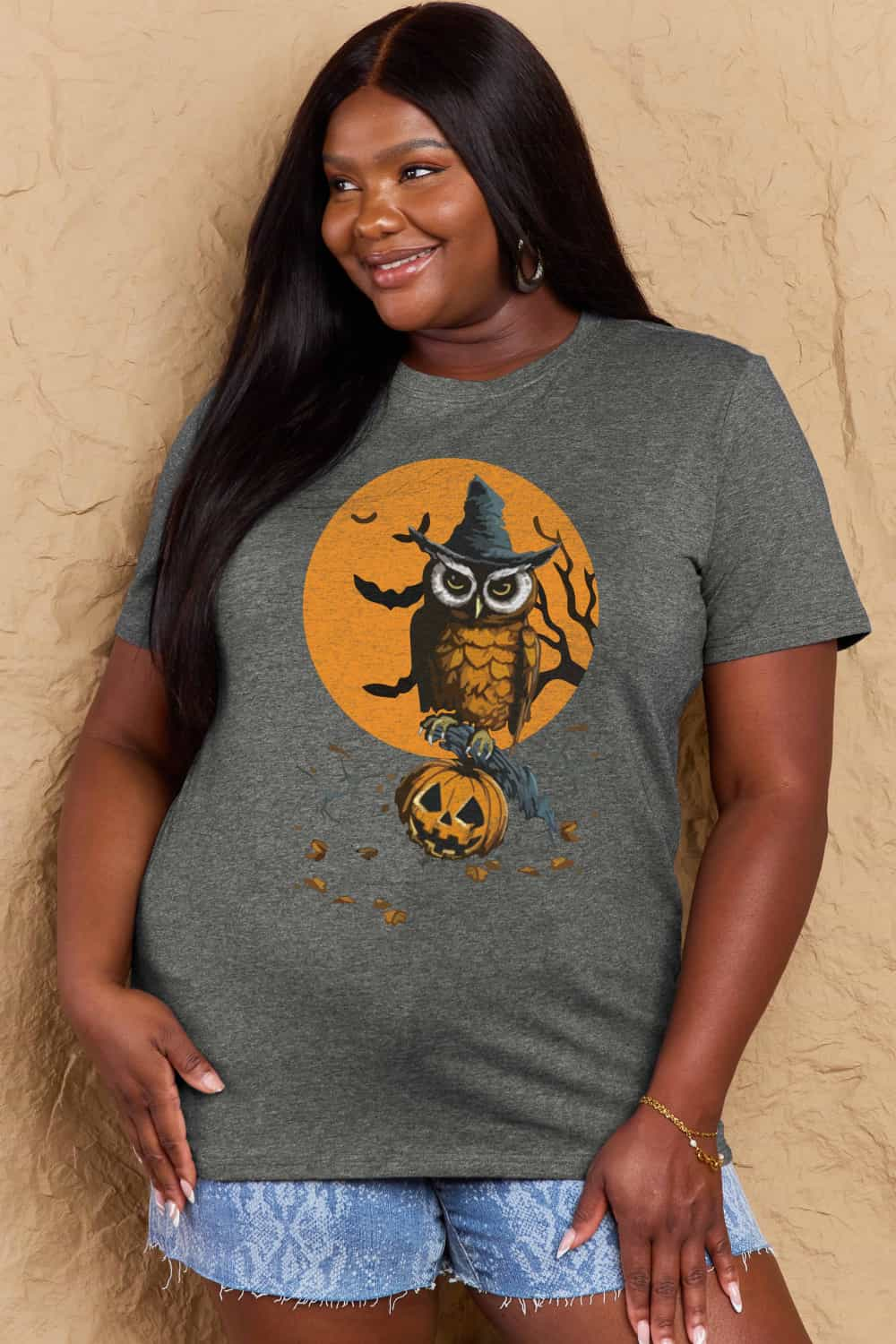 Simply Love Full Size Halloween Theme Graphic Cotton T-Shirt