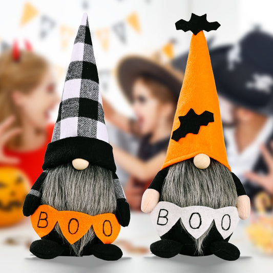 Halloween BOO Pointed Hat Faceless Gnome