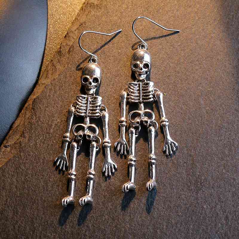 Halloween Skeleton Alloy Earrings