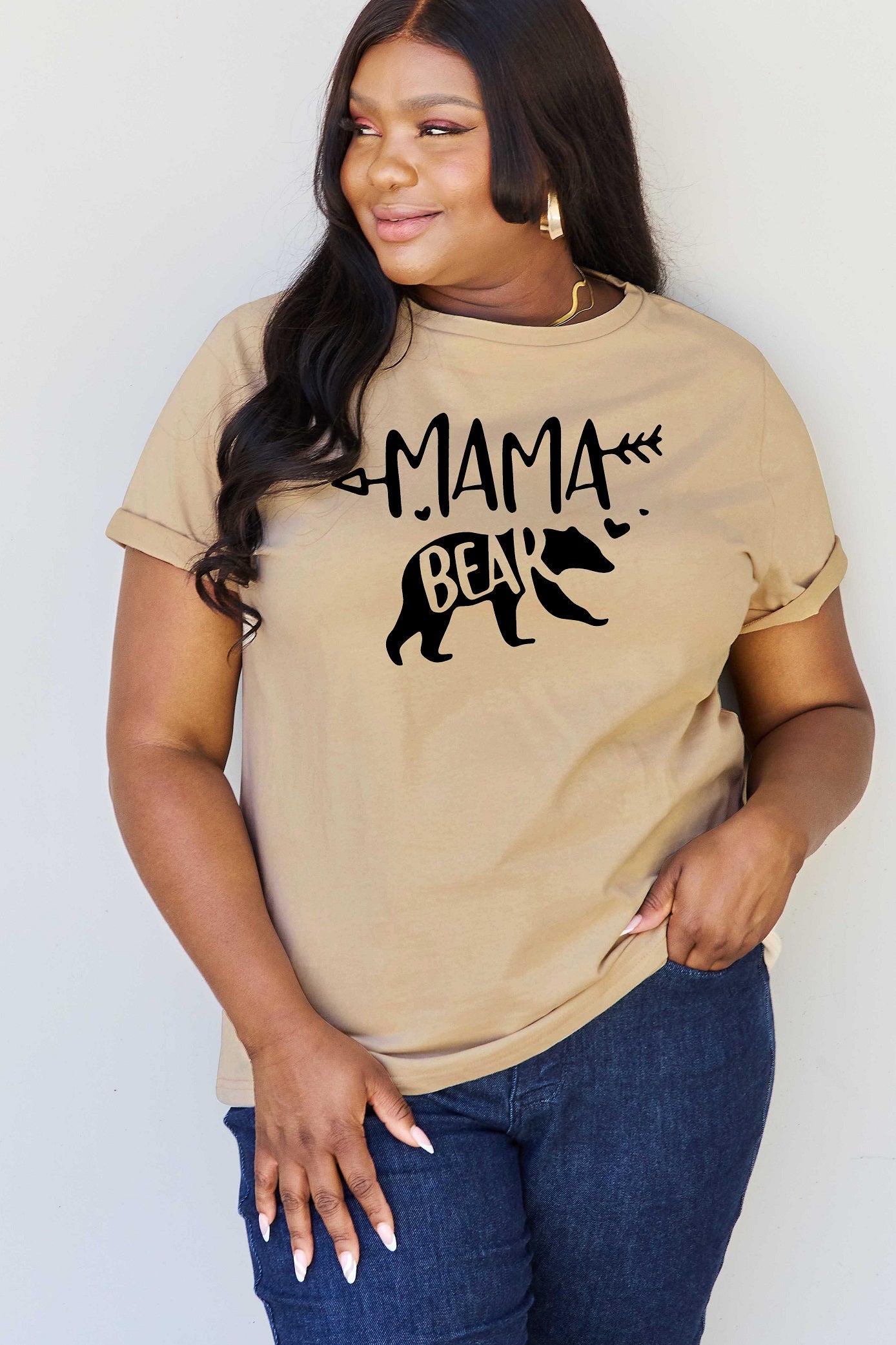 Simply Love Full Size MAMA BEAR Graphic Cotton T-Shirt