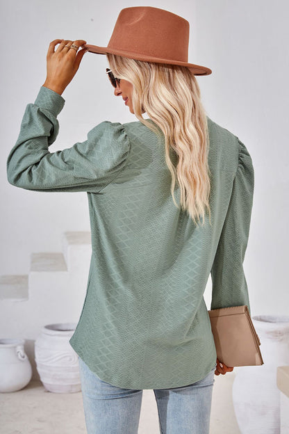 Notched Long Sleeve T-Shirt