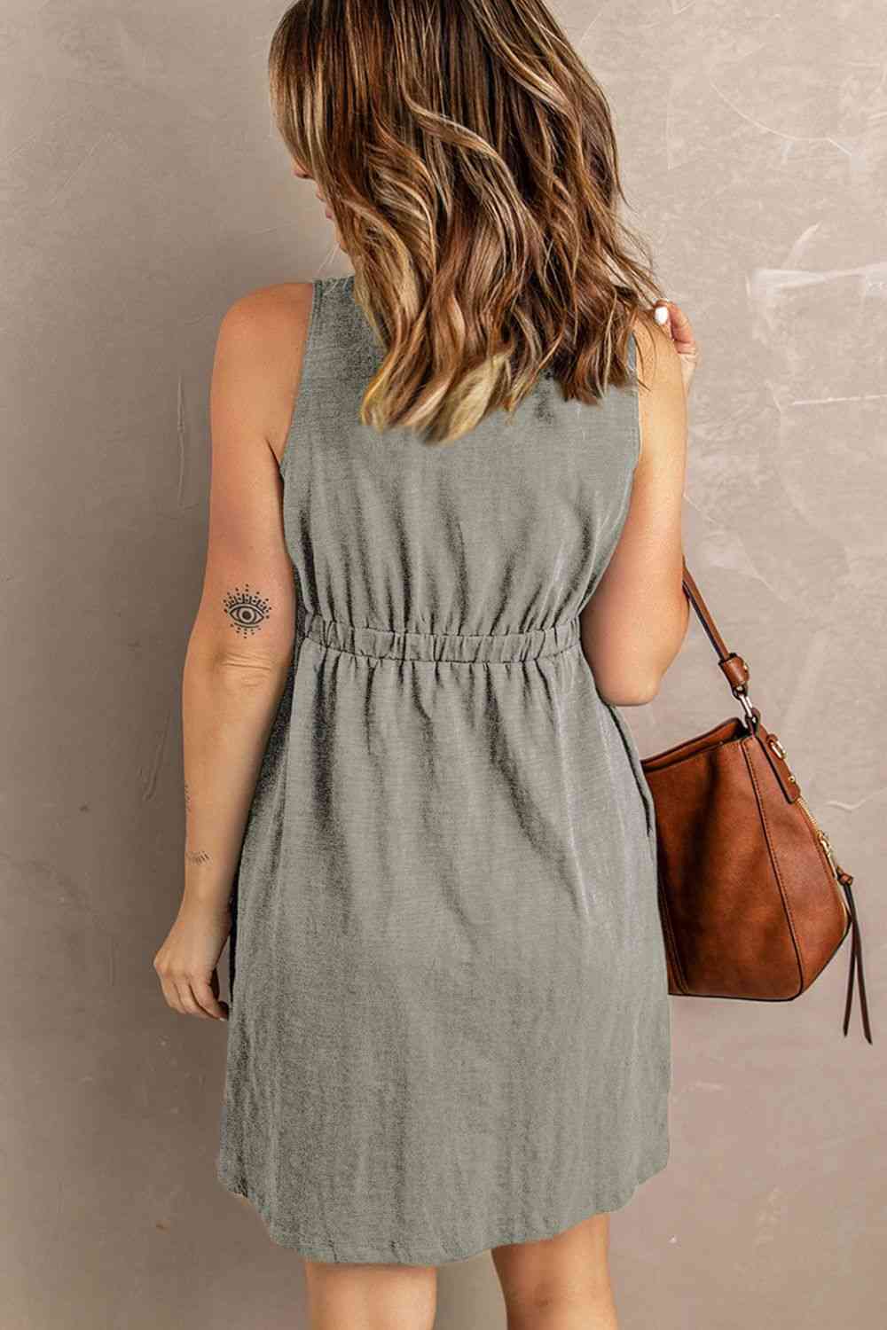 Women's Dana Sleeveless Button Down Mini Magic Dress