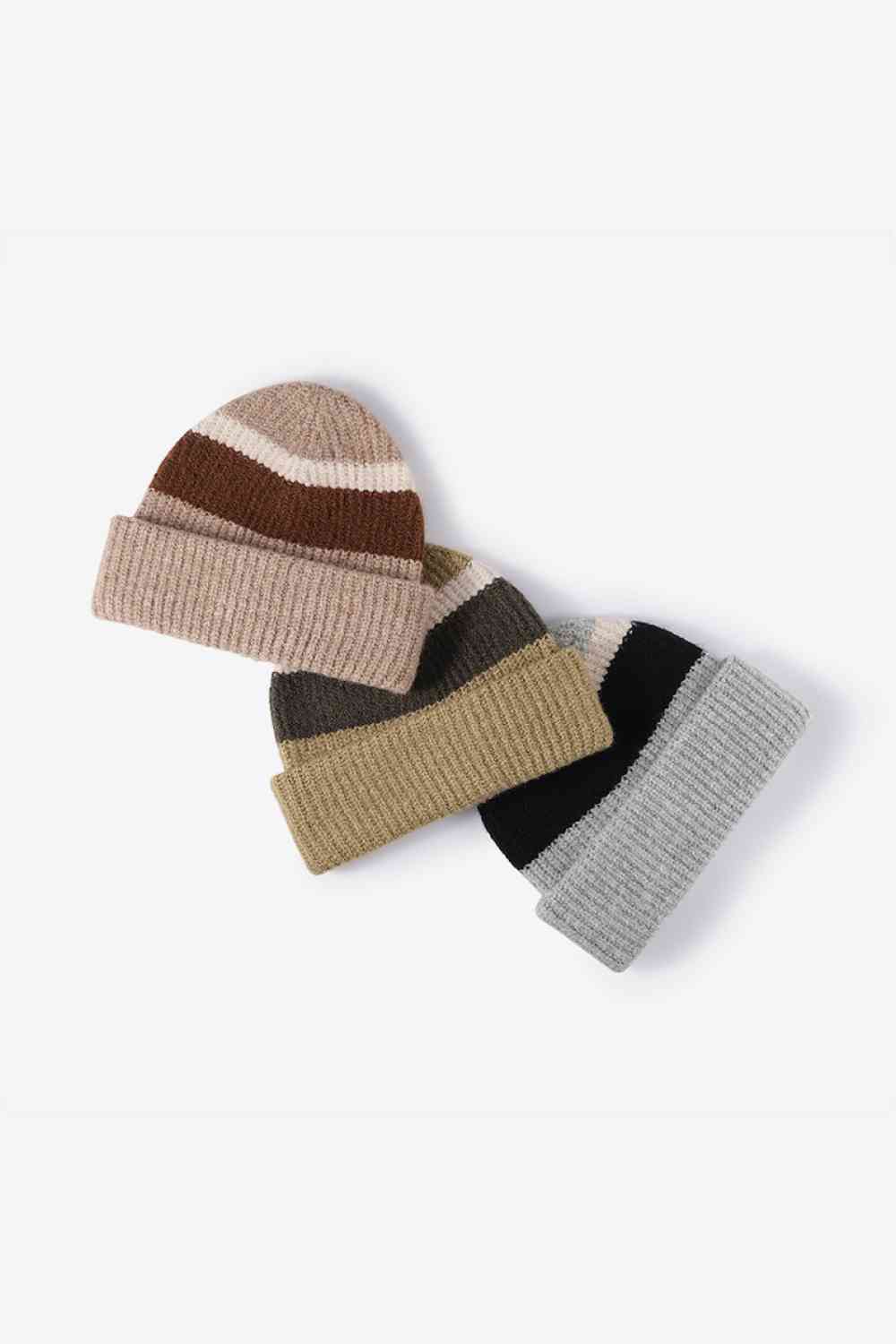 EZBeanie Tricolor Cuffed Hat Knit Beanie