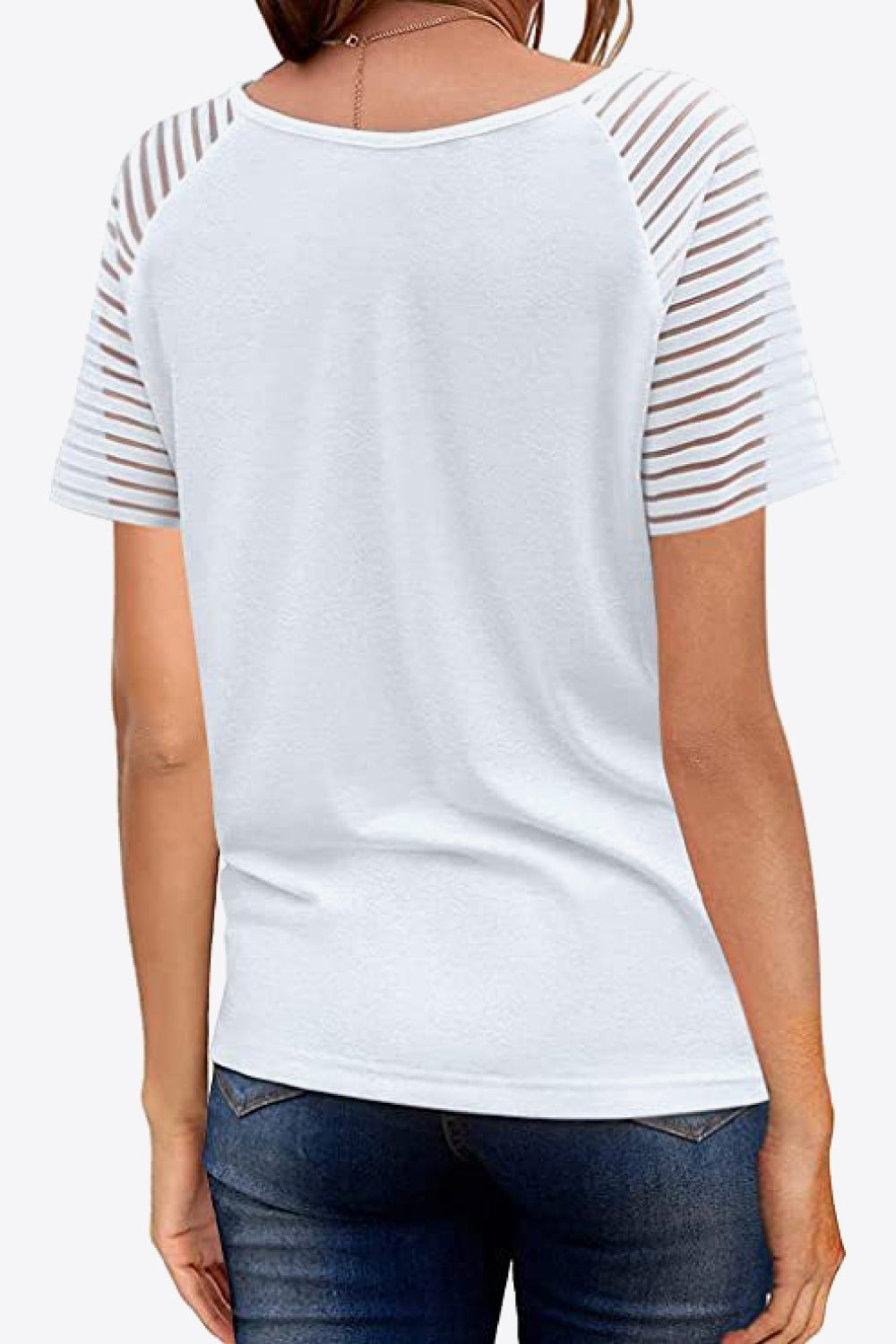 Full Size V-Neck Raglan Sleeve Tee