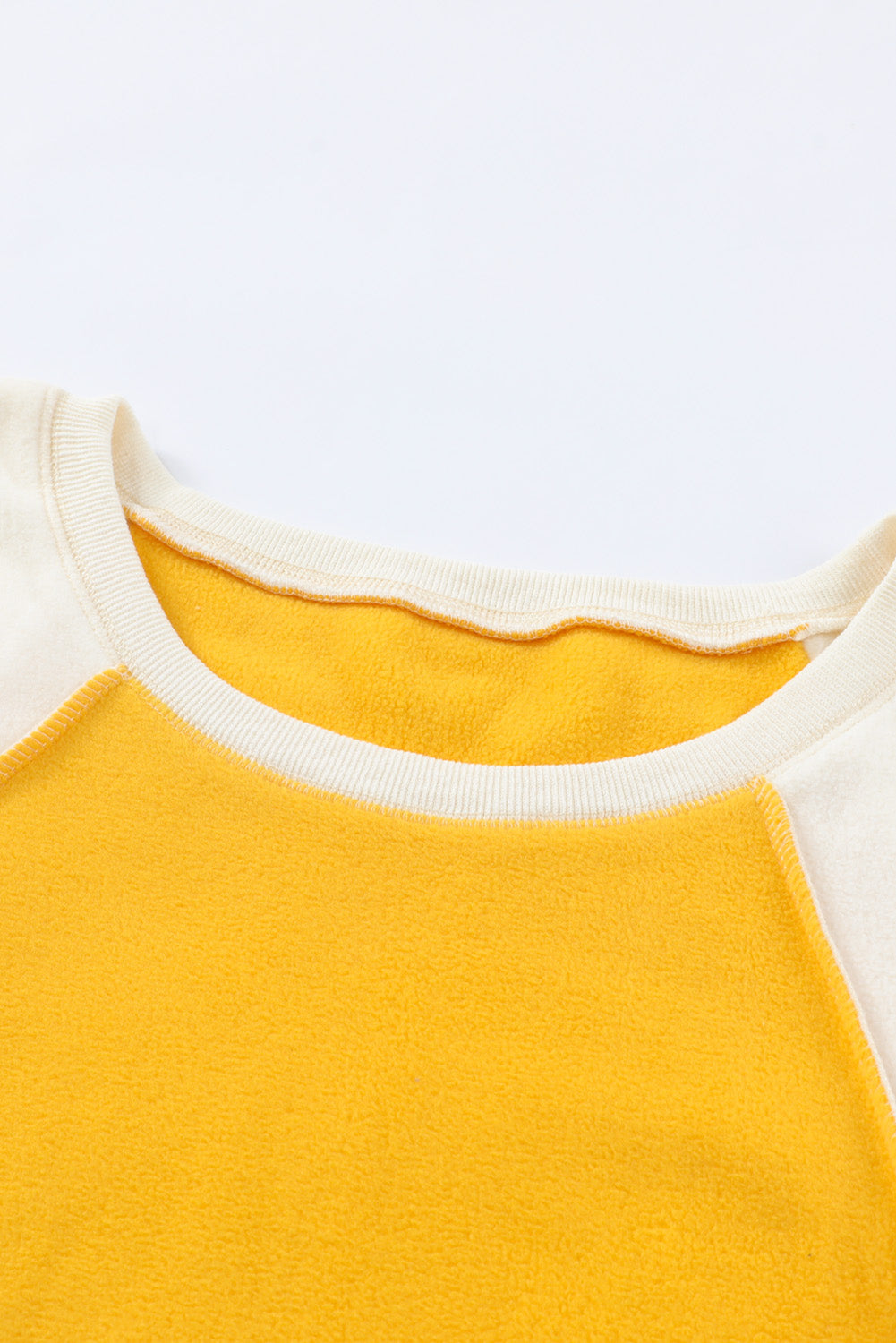 Malibu Dreams Round Neck Dropped Shoulder Color Block Sweatshirt