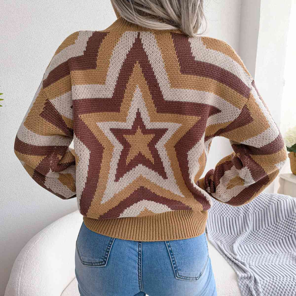 Beautiful Star Round Neck Sweater